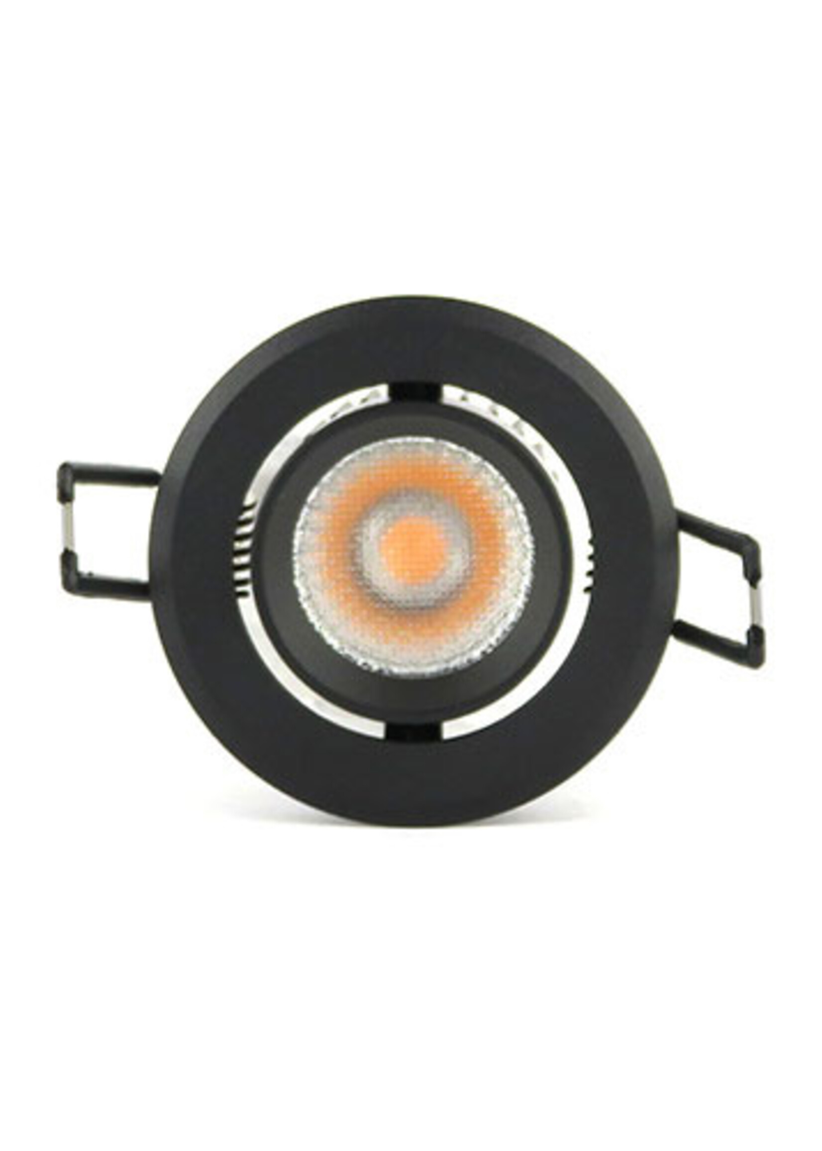 SOLISTECH Black LED Downlight 5W 3000K warm white ⌀70mm tiltable