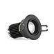 SOLISTECH Zwarte LED Inbouwspot 5W 3000K warm wit ⌀70mm kantelbaar SOLISTECH Zwarte LED Inbouwspot 5W 3000K warm wit ⌀70mm kantelbaar