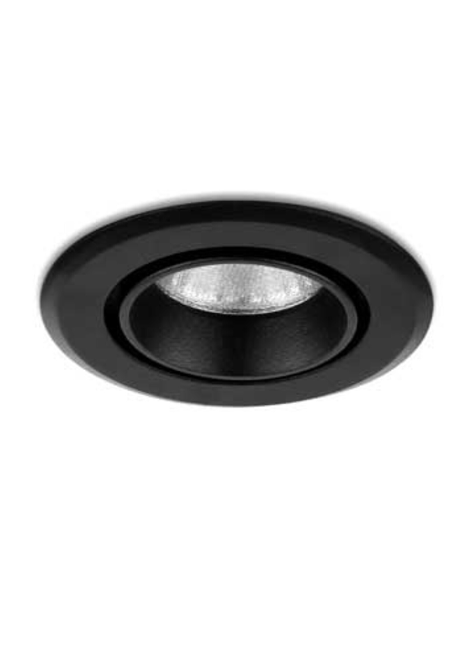 SOLISTECH Black LED Downlight 5W 3000K warm white ⌀70mm tiltable