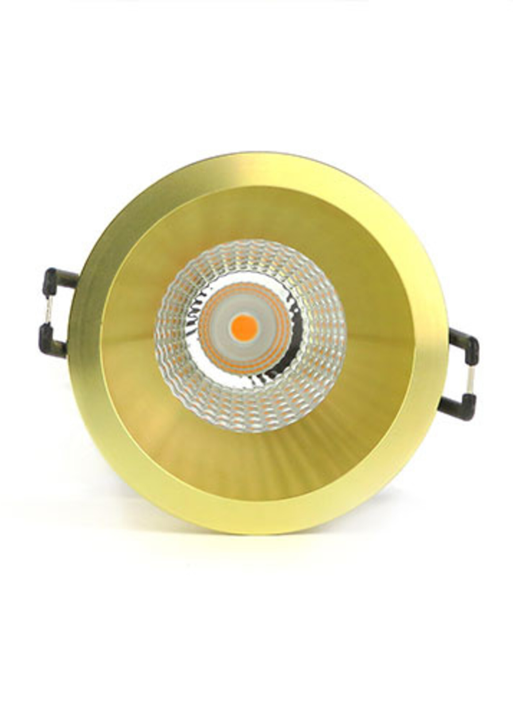 SOLISTECH Gouden LED Inbouwspot 5W 3000K warm wit ⌀80mm Anti glare