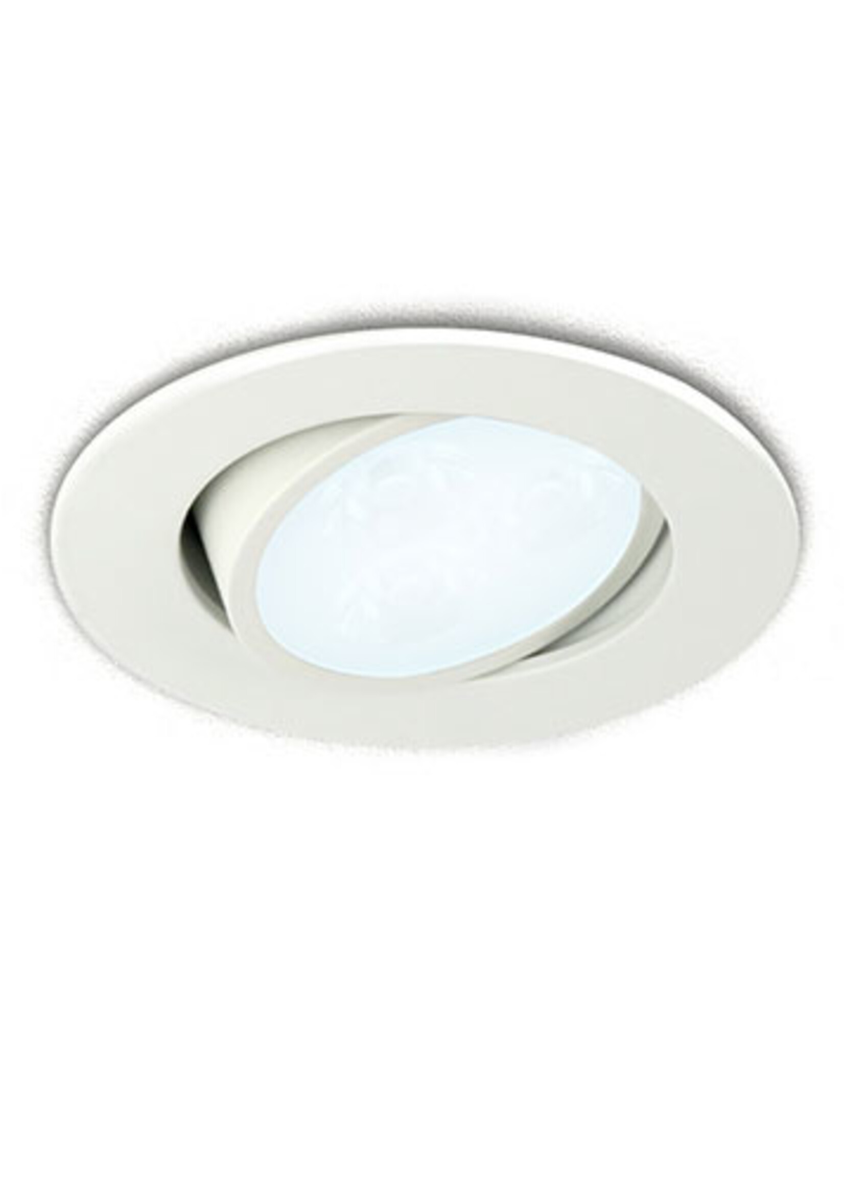 LEDWINKEL-Online LED Inbouwspot 3W 2700K warm wit ⌀85mm kantelbaar