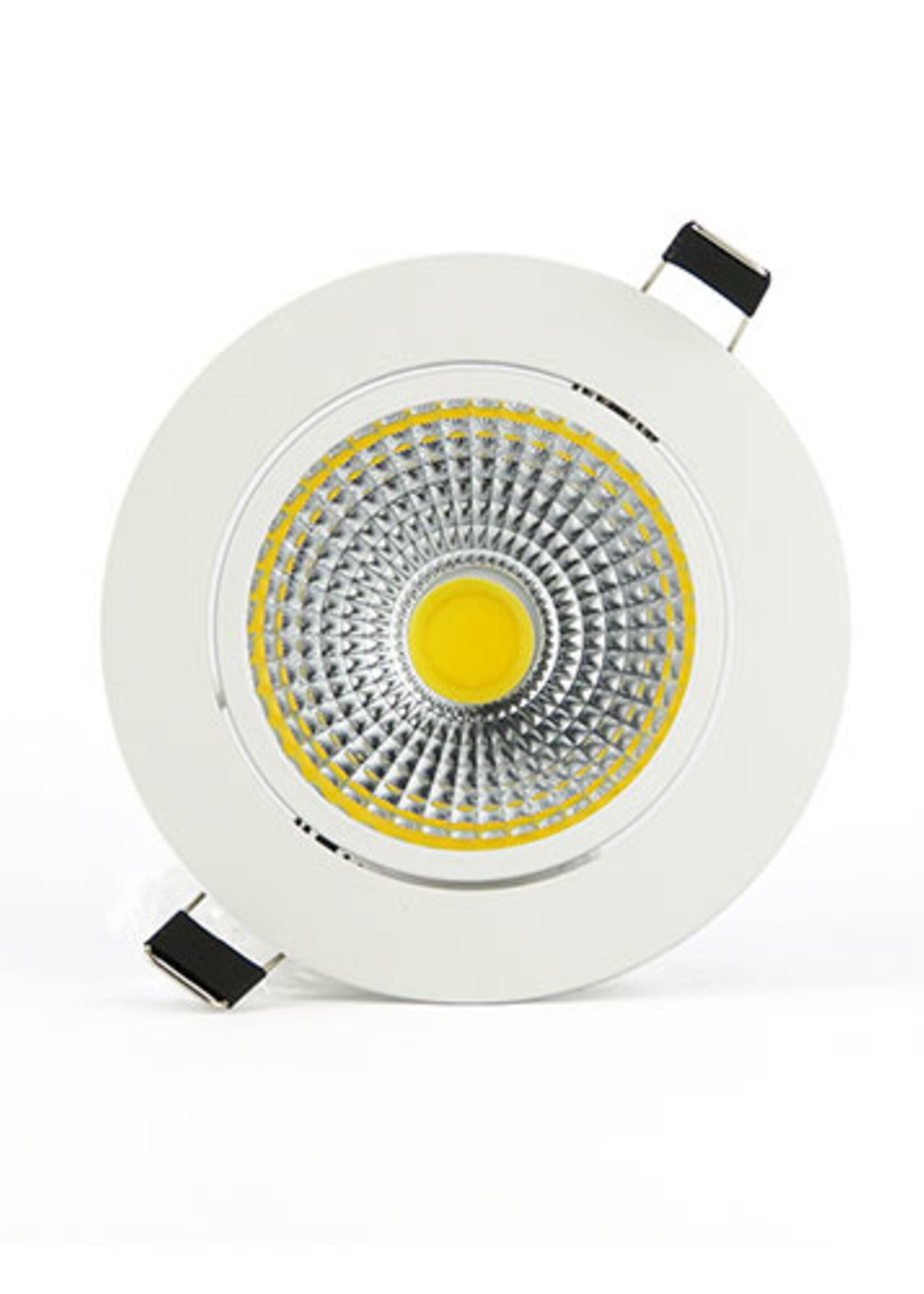 LEDWINKEL-Online LED Inbouwspot 7W 2700K warm wit ⌀110mm dimbaar kantelbaar
