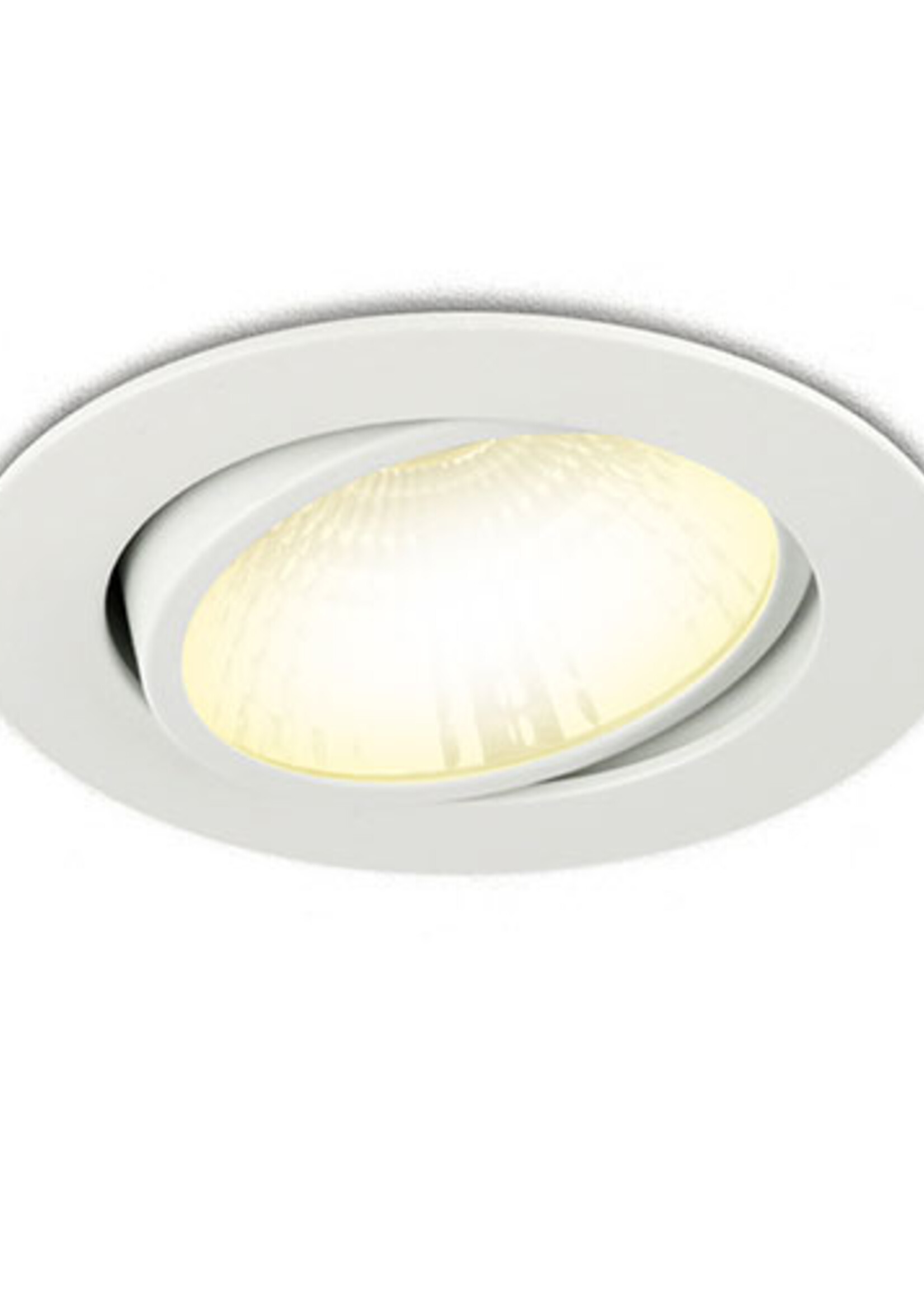 LEDWINKEL-Online LED Inbouwspot 7W 2700K warm wit ⌀110mm dimbaar kantelbaar