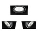 SOLISTECH Black LED Downlight 6W Trimless 3000K warm white square 89x89mm tiltable rotatable SOLISTECH Black LED Downlight 6W Trimless 3000K warm white square 89x89mm tiltable rotatable