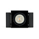 SOLISTECH Black LED Downlight 6W Trimless 3000K warm white square 89x89mm tiltable rotatable SOLISTECH Black LED Downlight 6W Trimless 3000K warm white square 89x89mm tiltable rotatable