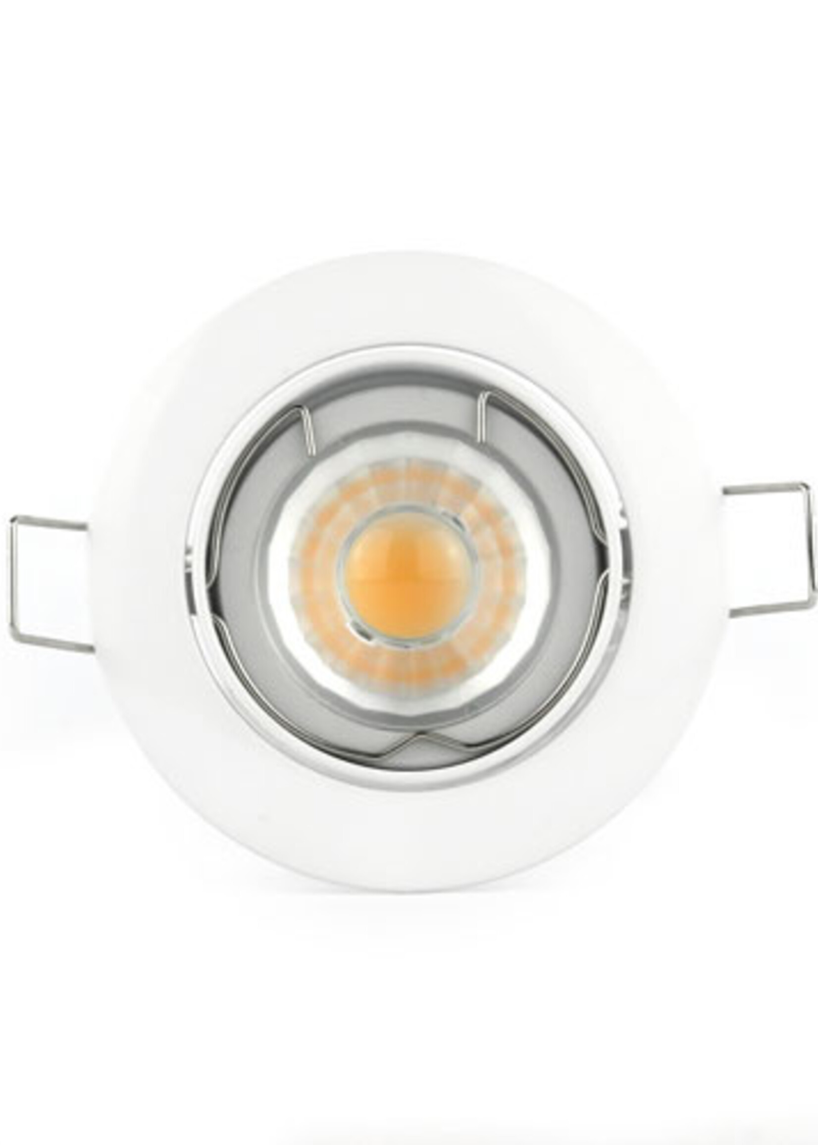 LEDWINKEL-Online LED Downlight GU10 IP20 white ⌀84mm tiltable