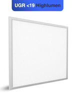 LEDWINKEL-Online LED Paneel 60x60cm UGR<19 36W 120lm/W High lumen Edge-lit