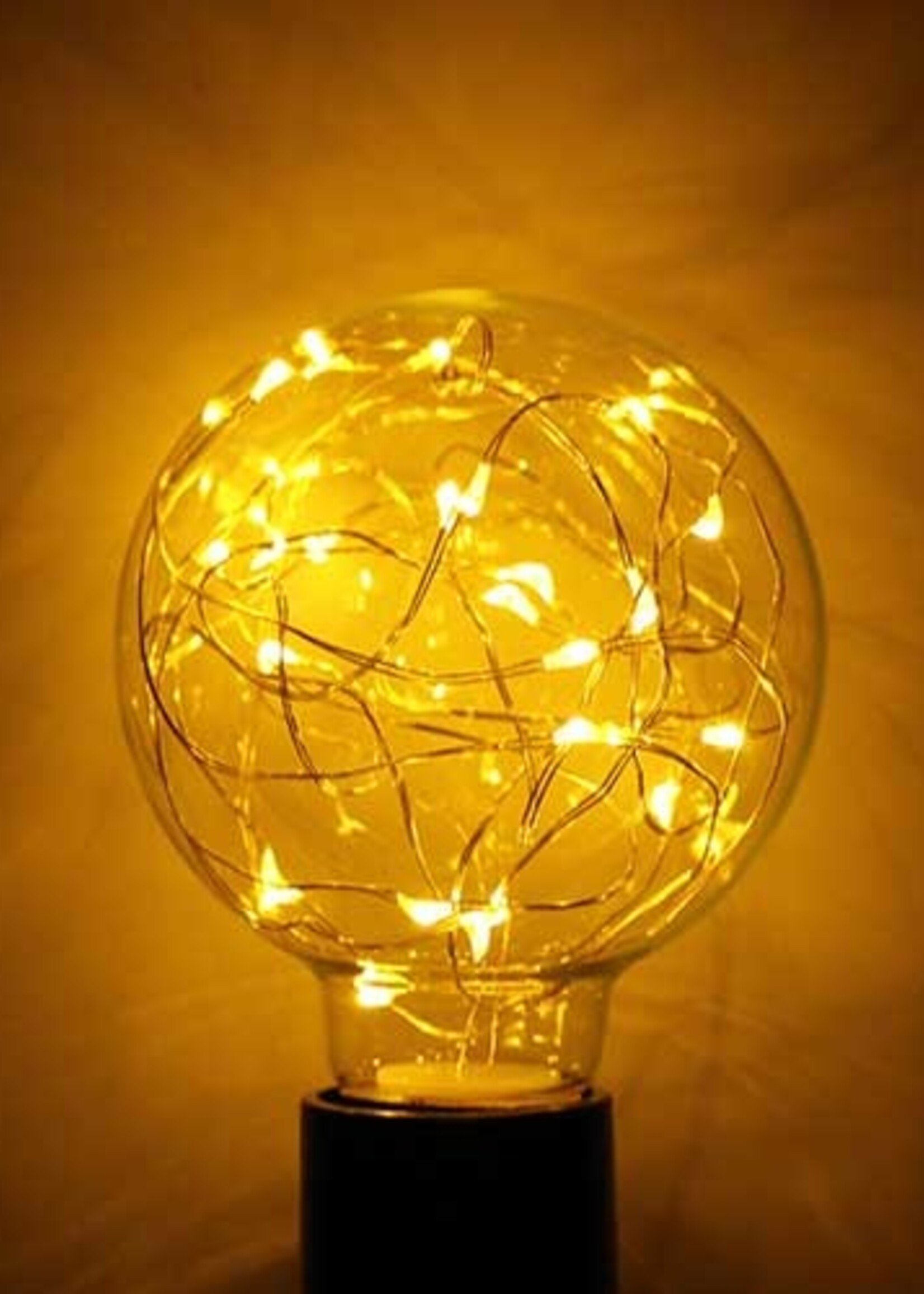 LEDWINKEL-Online E27 LED Lamp filament G125 copper filament 1.5W 2100K amber