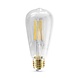 LEDWINKEL-Online E27 LED Lamp filament Edison 6W 2200K extra warm white dimmable LEDWINKEL-Online E27 LED Lamp filament Edison 6W 2200K extra warm white dimmable