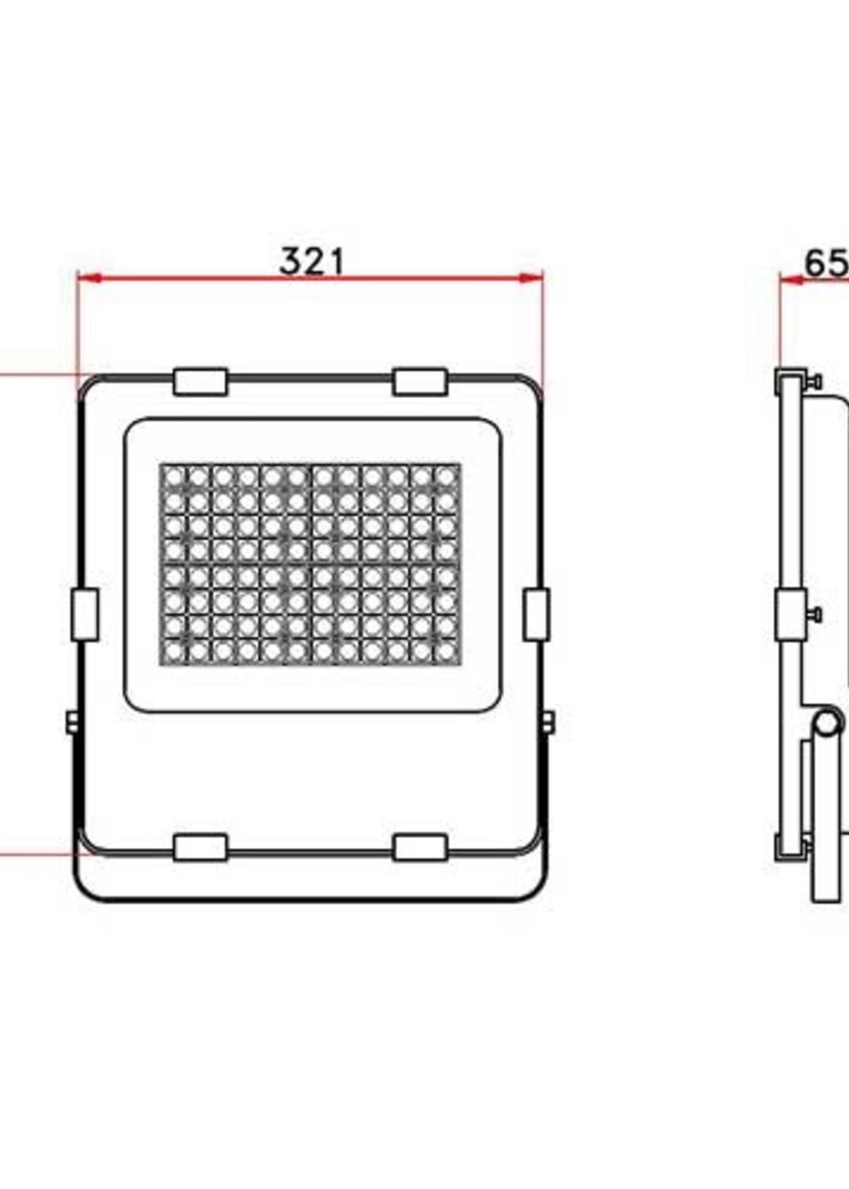 Philips Xitanium LED Driver LED Floodlight 150W IP66 150lm/W - Pro High lumen Philips driver