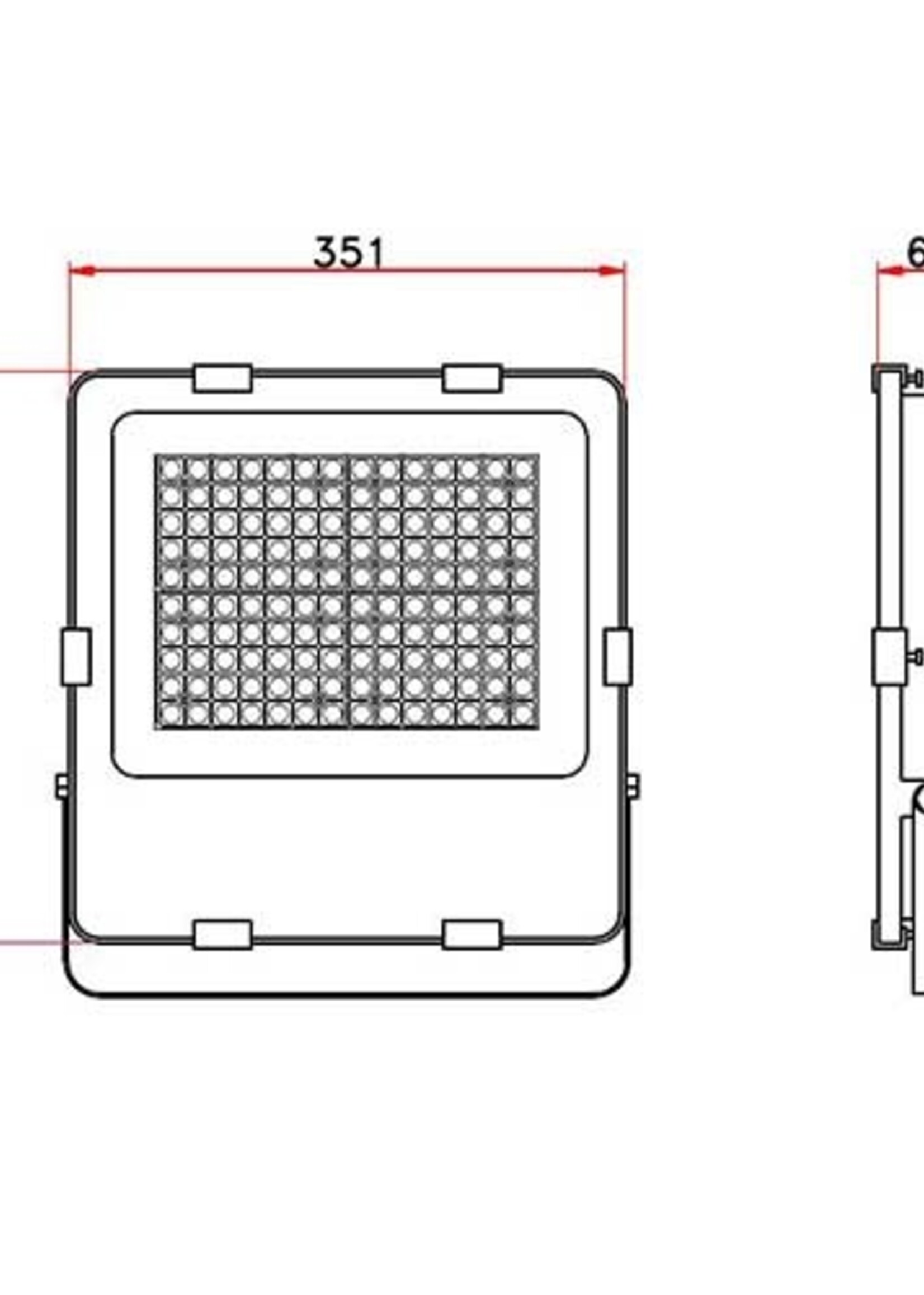 Philips Xitanium LED Driver LED Floodlight 200W IP66 150lm/W - Pro High lumen Philips driver