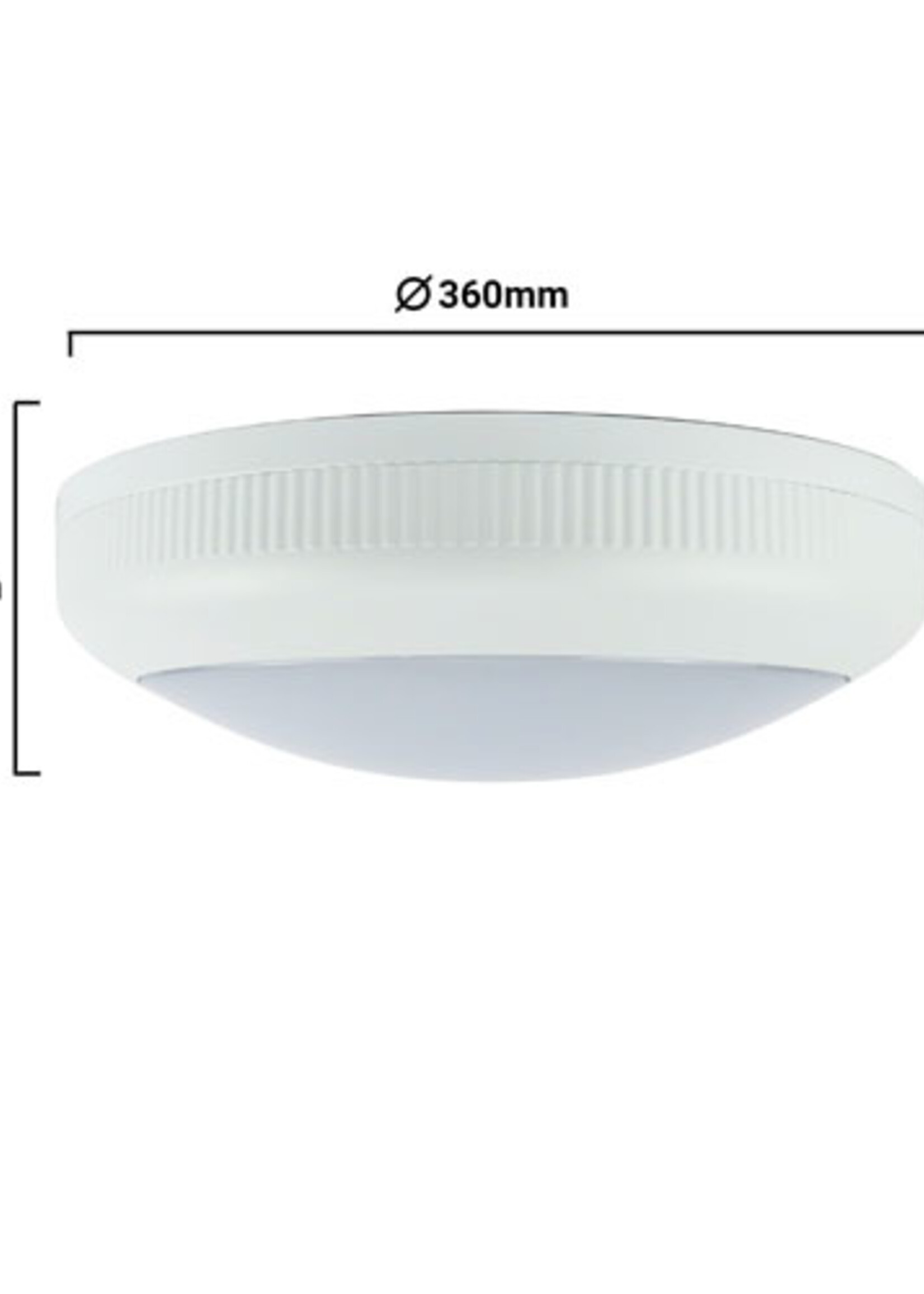 LED by Samsung LED Bulkhead opbouw met sensor IP66 IK08 waterbestendig 36cm 30W