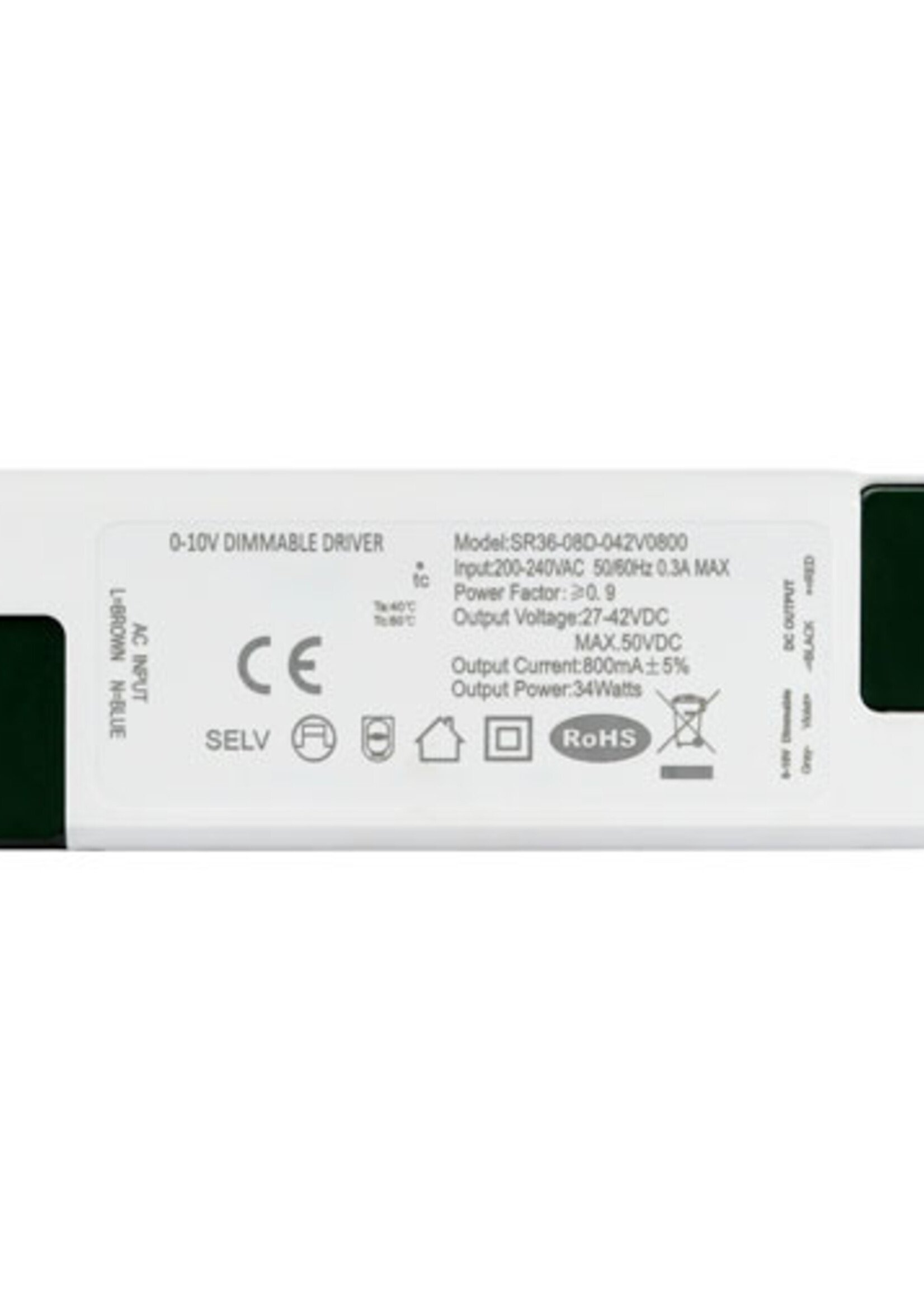 LEDWINKEL-Online LED Driver dimmable 0-10V 34W 800mA / 38W 900mA / 44W 1060mA