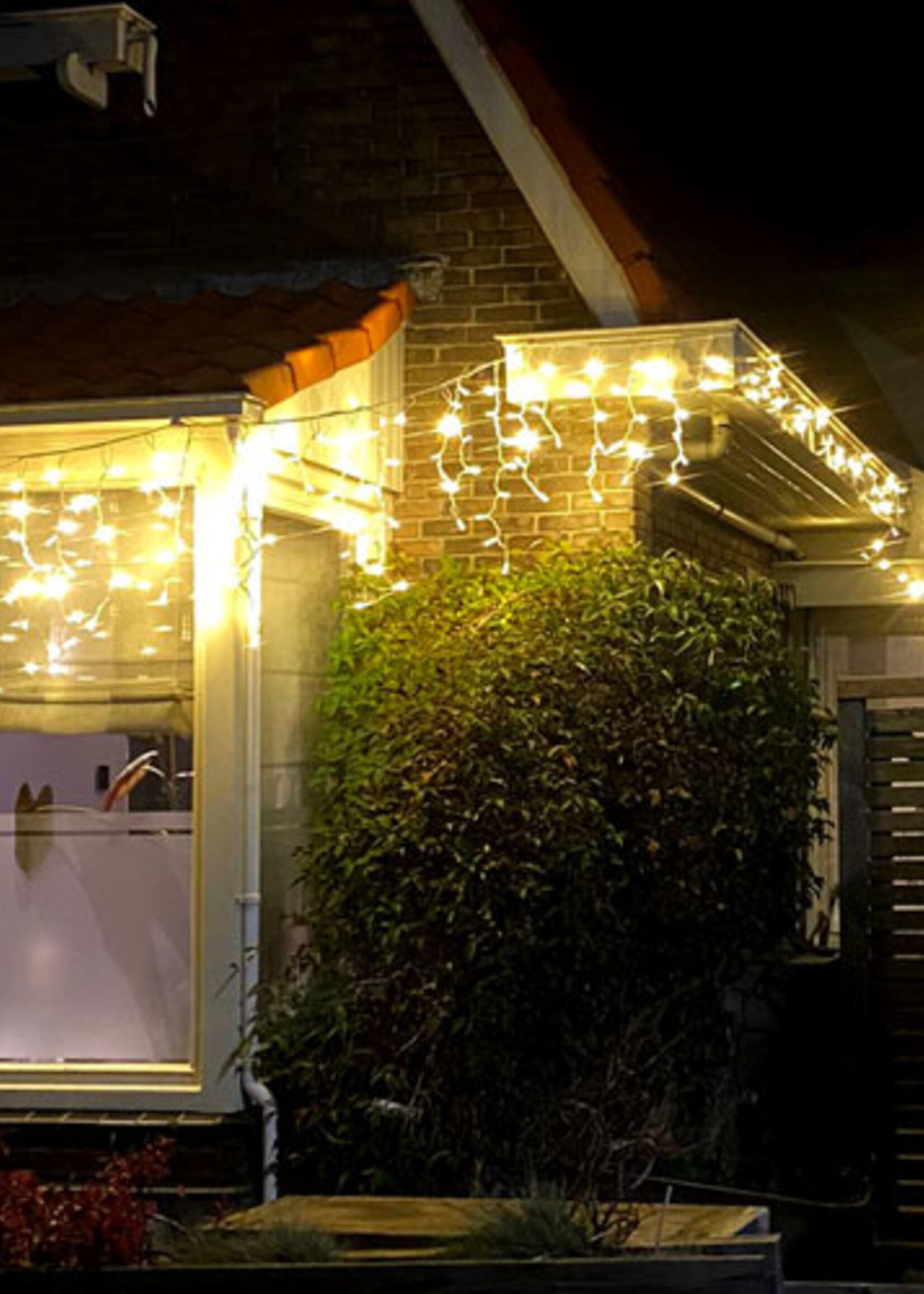 SOLISTECH LED Icicle light string 3 meters linkable 40cm/60cm/80cm 8.6 watts