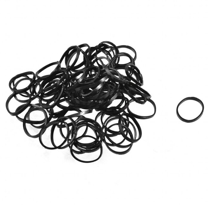Rubber Bands Black | 100pcs