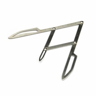Measure for symetry of eyebrows c. folded