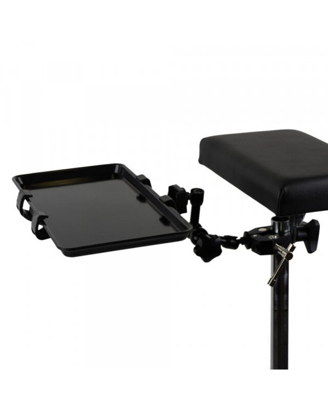 Holder With Steel Shelf Mounted To The Armrest - Black