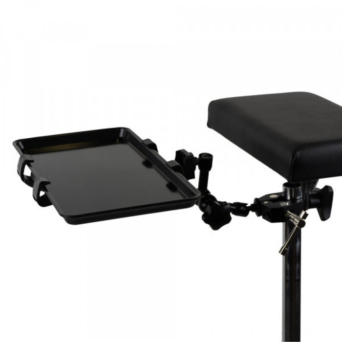Holder With Steel Shelf Mounted To The Armrest - Black