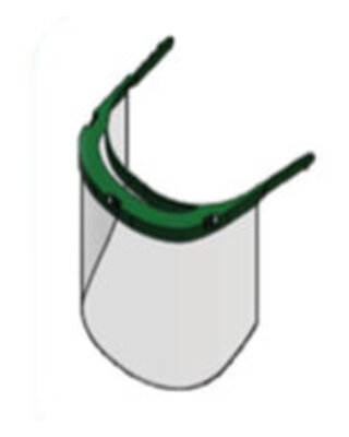 Protective Face Shield | 3 x shields + 1 x frame