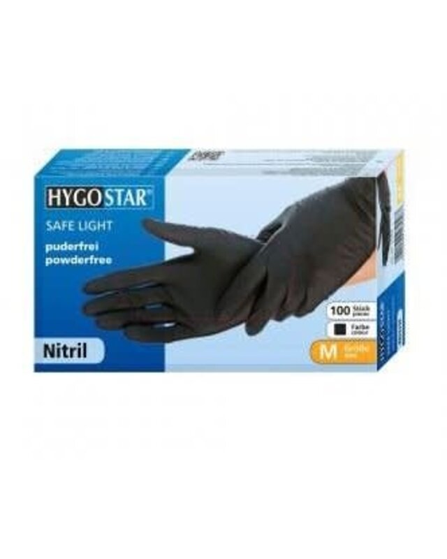 Hygostar Hygostar Nitrile Gloves  Black | 100pcs