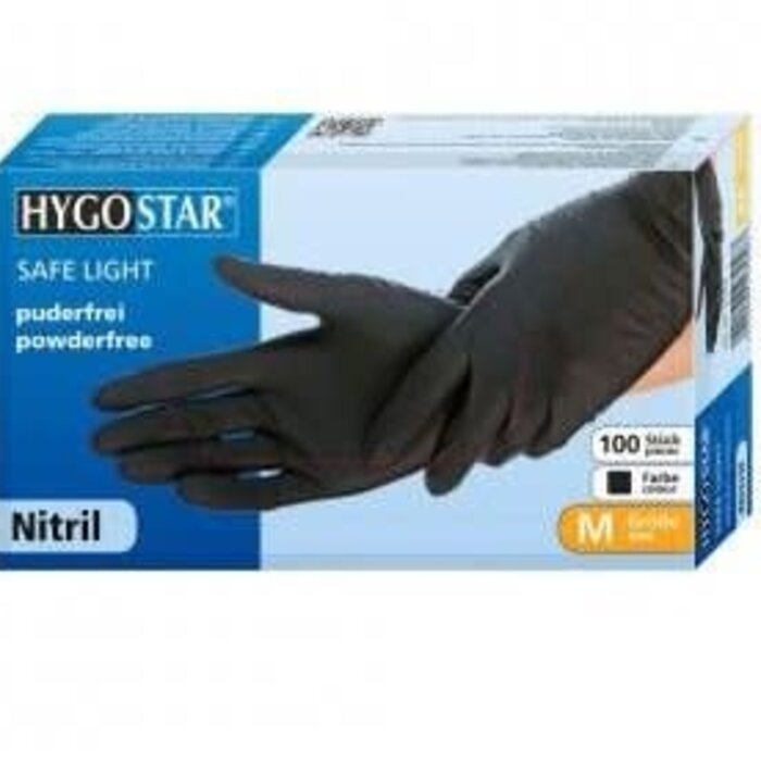 Hygostar Hygostar Nitrile Gloves  Black | 100pcs