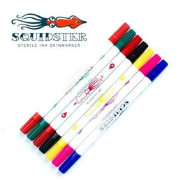 Squidster Skin Markers - SET 11 Colors + Eraser - Dasha Tattoo Supply