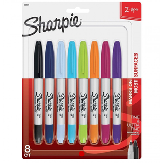 Sharpie Sharpie Twintip Markers - Ultra Fine & Fine Point - 8pcs