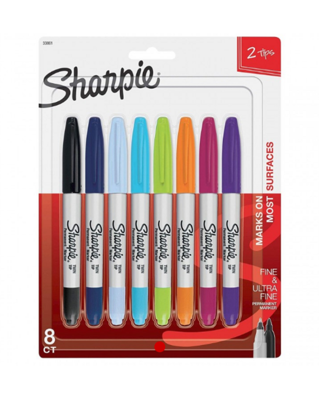 Sharpie Sharpie Twintip Markers - Box Of | 8pcs