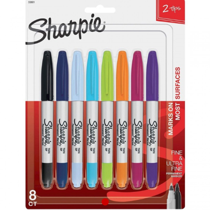 Sharpie Sharpie Twintip Markers - Box Of | 8pcs