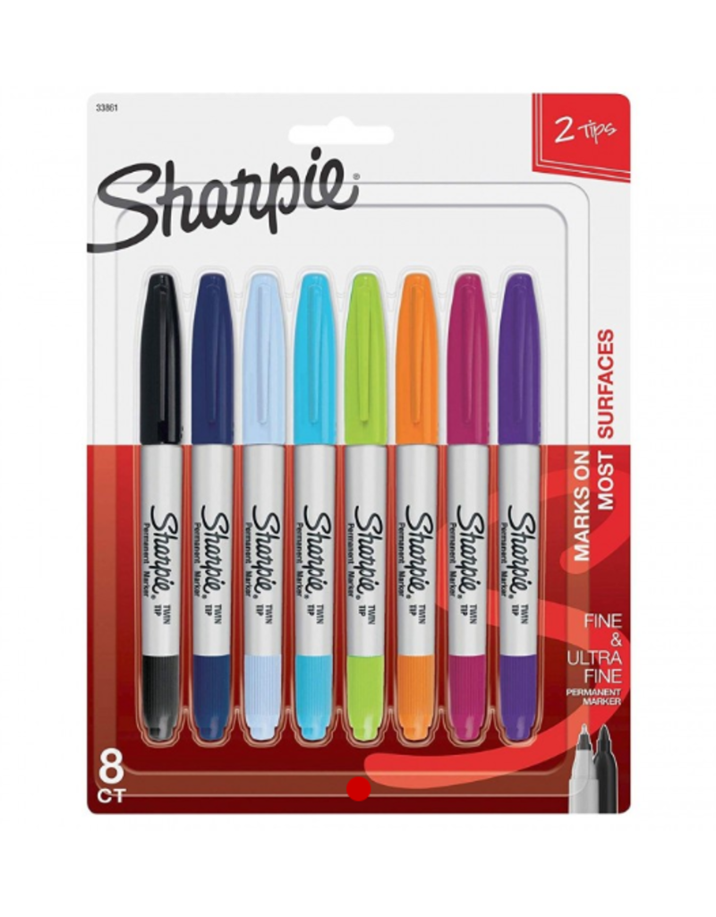 Sharpie Twintip Markers - Box Of | 8pcs