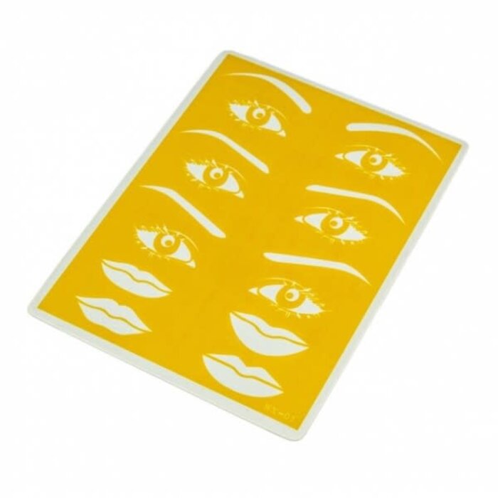 Practice Skin PMU Brows, Eyes & Lips - Yellow