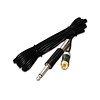 RCA Cord With Jack HIGHLINE - Black | 2m