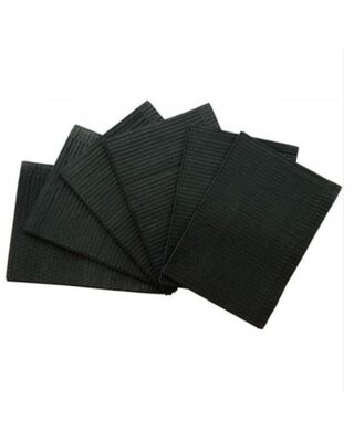 Dental Bibs - Black - 125pcs
