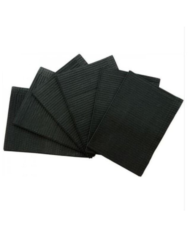 Dental Bibs - Black 125pcs