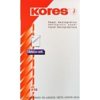 KORES THERMAL Stencil Hectografic Paper Sheets 10 pcs