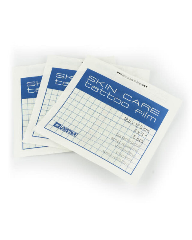 Unistar UNISTAR - Second Skin Care Tattoo Film - Patches 12,5mm x 12,5mm - 5pcs