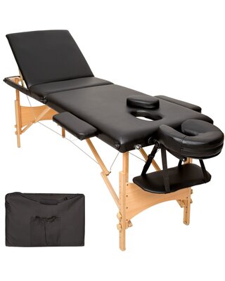 3 Zones Massagetable | Wooden Frame + travel bag