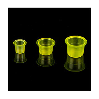 Unistar UNISTAR INK CUPS CLEAR YELLOW - 500PCS
