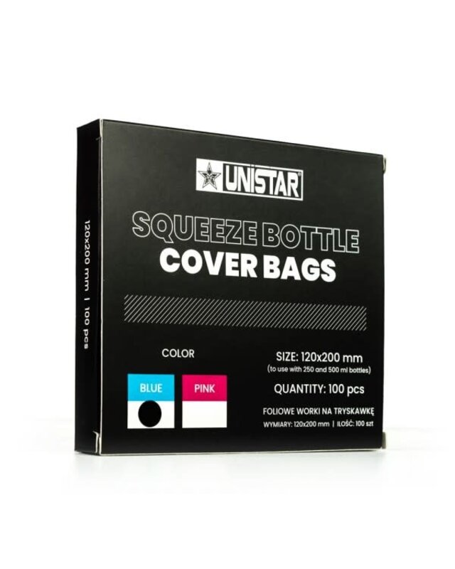 Unistar Squeeze - Water Bottle Bags 12x20cm - Blue x 100pcs