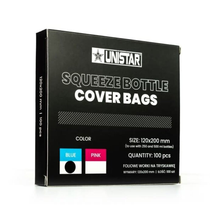 Unistar Water Bottle Bags 12x20cm - Blue x 100pcs