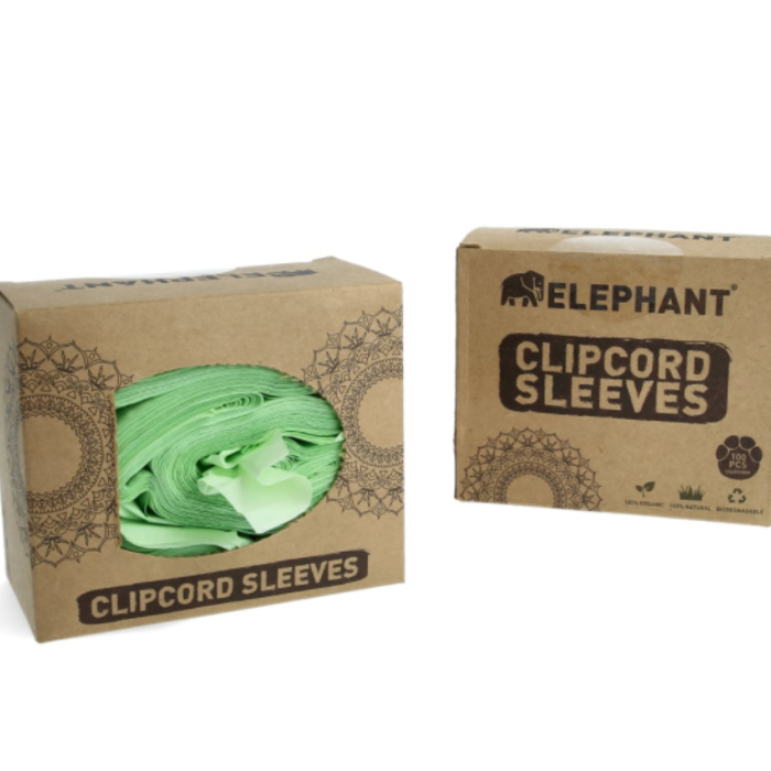 Elephant Biodegradable Clipcord Sleeves - 6x80cm - 100pcs