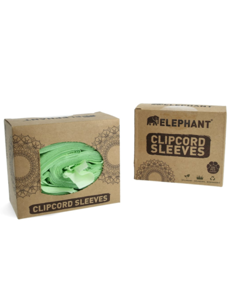Elephant Biodegradable Clipcord Sleeves - 6x80cm - 100pcs