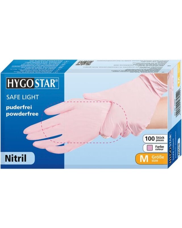 Hygostar Nitrile Gloves Pink | 100pcs