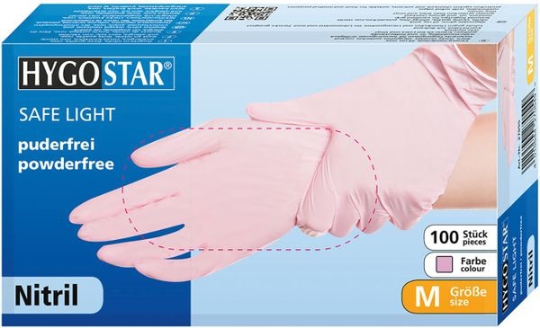 Hygostar Nitrile Gloves Pink | 100pcs