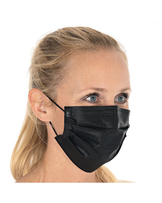 Hygostar Face mask type II, 3-ply | PP | black - 50pcs