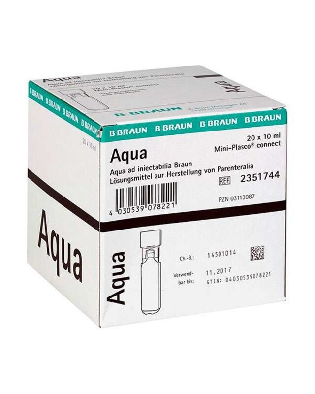Braun Mini-Plasco - Sterile Water For Mixing | 20 x 10ml