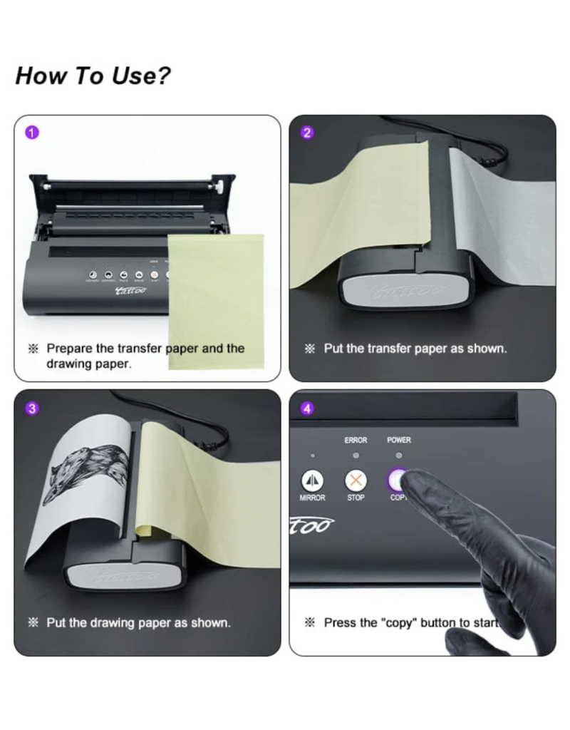 Thermal Copier Printer MT200 50*30*29cm Dasha Tattoo Supply