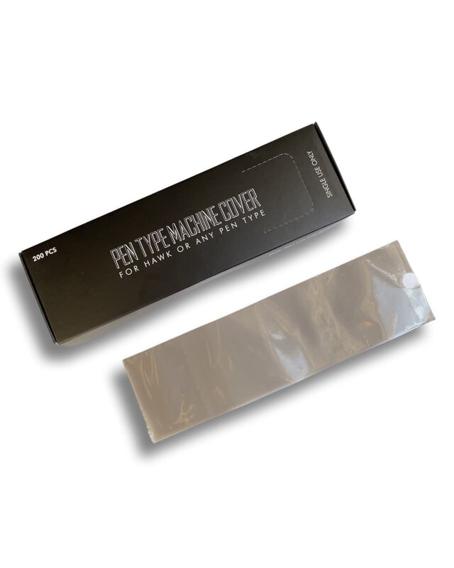 Pen Type Machine Cover - 60x180mm BLACK - 200pcs