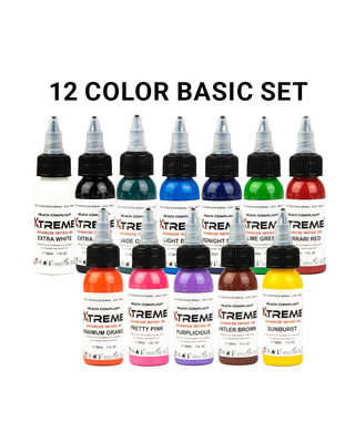 Xtreme Xtreme Ink - 12 Primary Color Set - 12 x 30ml