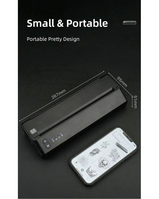 Bluetooth Wireless Printer MHT-P8008 With Battery